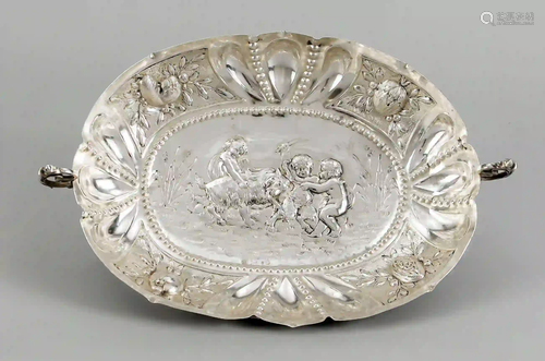 Oval handled bowl, German, c. 1900