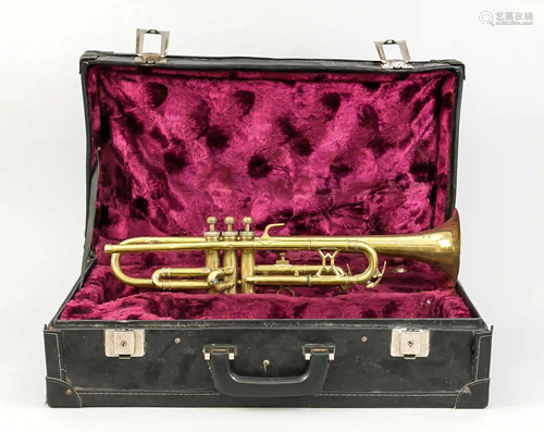 Trumpet in a case, Czech Republic (