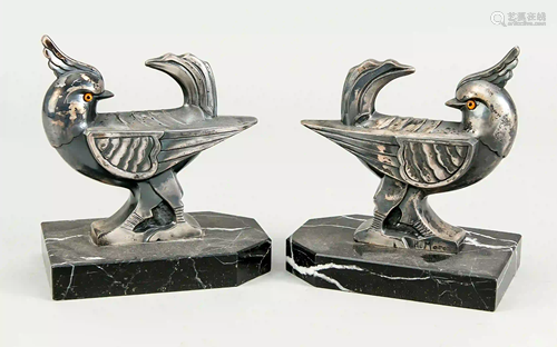 Pair of art deco bookends, c. 1920.