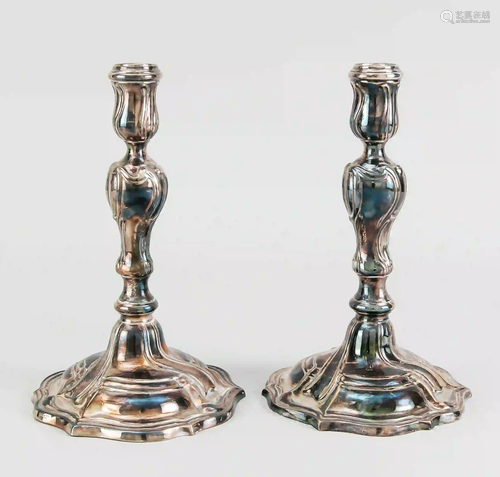 Pair of candlesticks, probably Ger