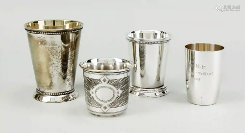 Four cups, German, 20th century, 1x