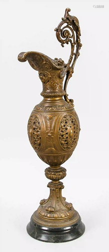 Ornamental jug, late 19th century,