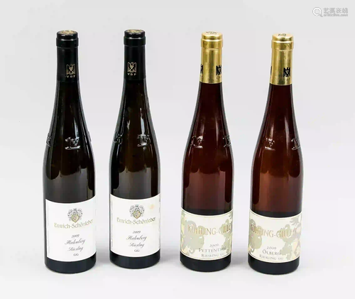 4 bottles of wine: 2 x Emrich-SchÃ¶n