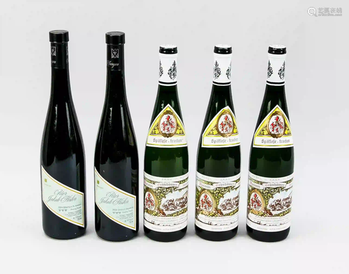 5 bottles of wine: 3 x Maximin GrÃ¼n