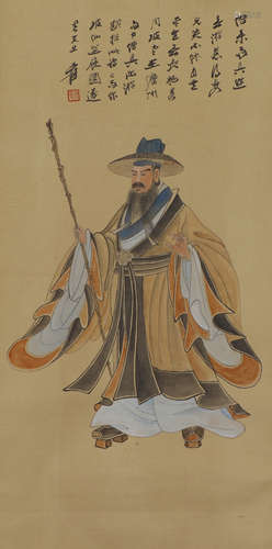 CHINESE SCROLL PAINTING OF FIGURE PORTRAIT