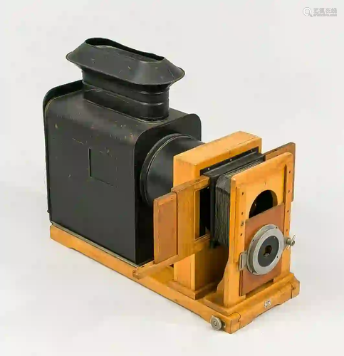 Old camera, late 19th century, blac