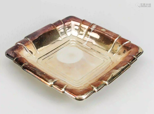 Square Art Deco bowl, German, c. 1