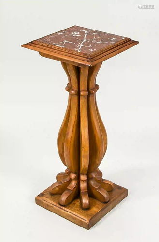 Palm tree pedestal, 20th c., square