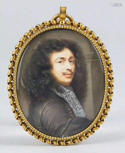 18th century French miniature paint