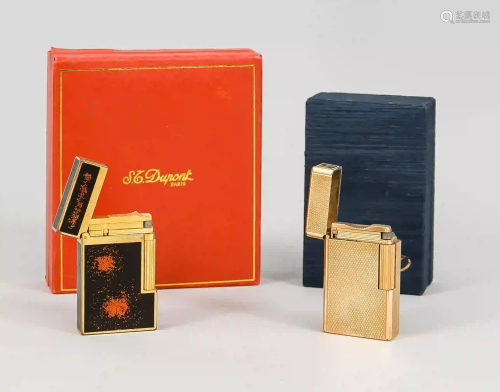 2 Dupont lighters, 2nd h. 20th c.,
