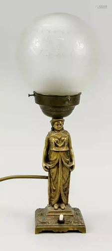 Desk lamp, late 19th century, squar