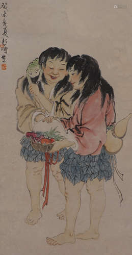 CHINESE PAINTING OF FIGURE STORY