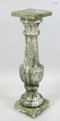 Heavy palm post, 20th c., gray-gree