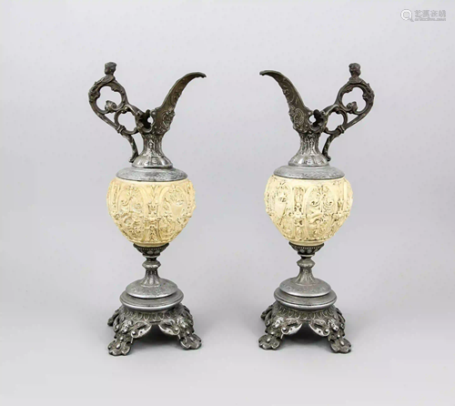 Pair of ornamental jugs of historic