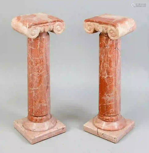 Pair of pillars, 20th century, salm