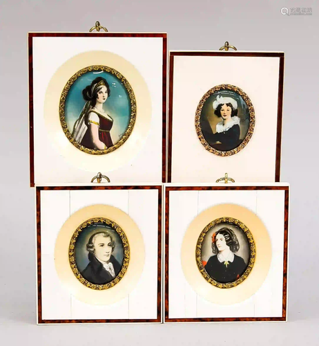 4 miniatures, 1st half of 20th cent