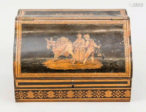 Inlaid box, late 19th century, with