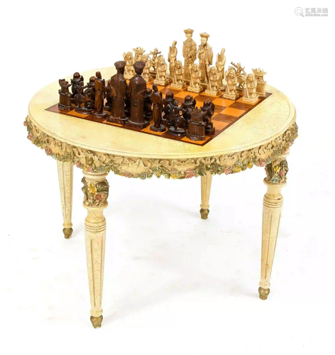 Decorative chess/game table, Scandi