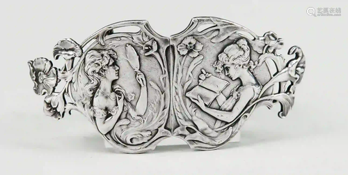 Art Nouveau belt buckle, England, 1