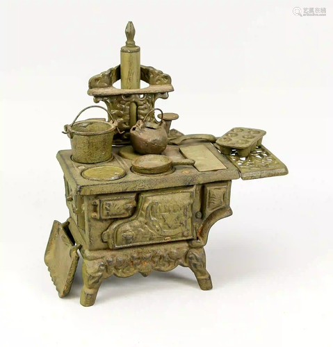 Cast iron children's stove, late 19