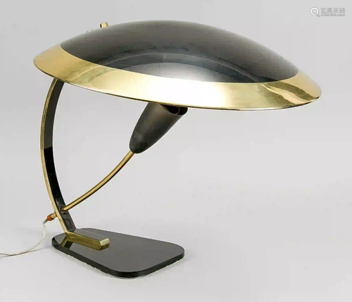 Desk lamp, Germany, 50s. Brass, bla