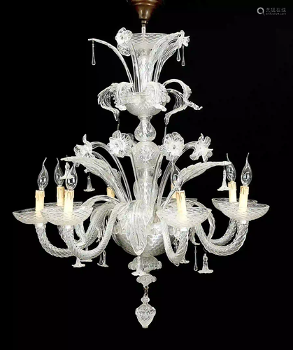 Large Murano ceiling lamp, Italy, 2