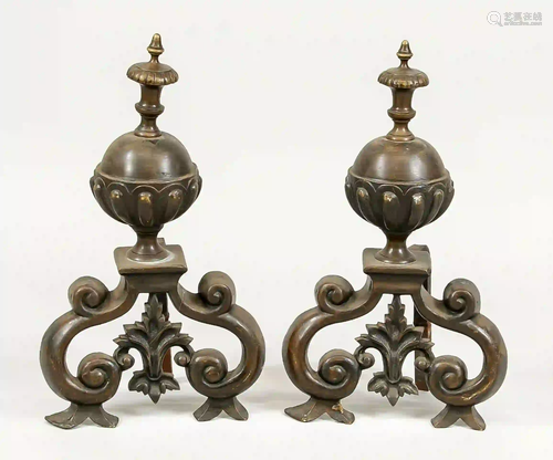 Pair of mantelpieces, late 19th cen