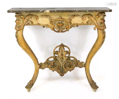 Console table around 1800, curved,