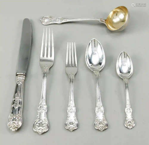 Cutlery for twelve persons, German,