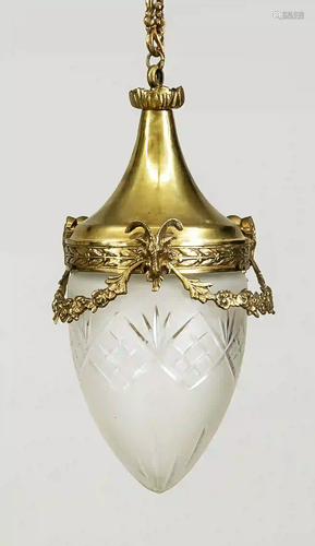 Hanging lamp, late 19th century, br