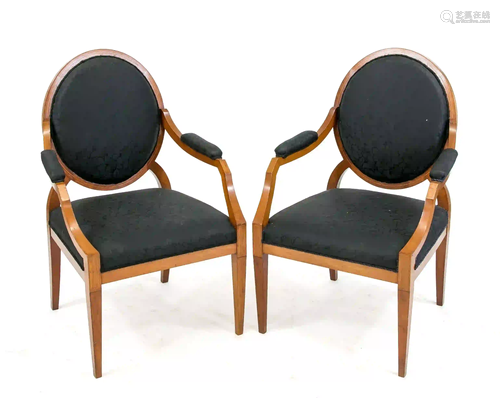 Pair of Biedermeier style armchairs