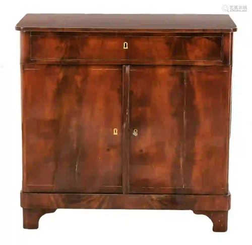 Half cabinet around 1840, mahogany