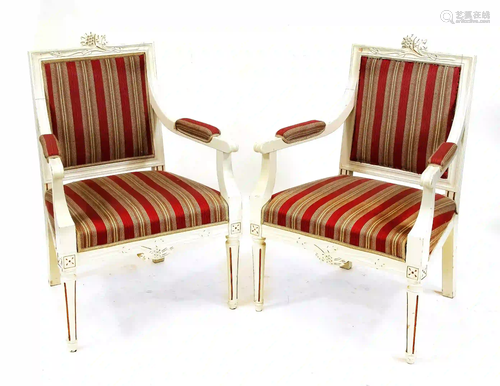 Pair of armchairs in Gustavian styl