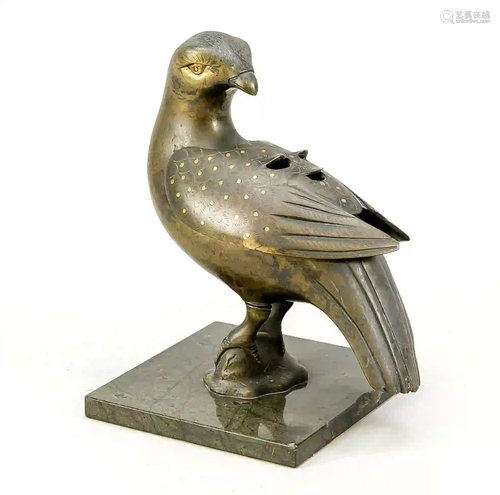 Censer/bird figure/ falcon, 19th/20