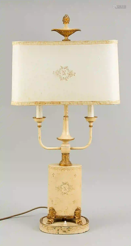 Table lamp, 19th century, cast meta