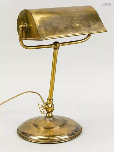 Bench lamp, late 19th century, bras