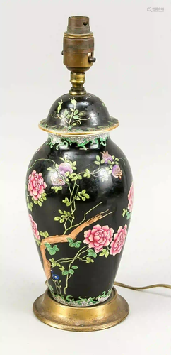 Chinoiserie lamp base, late 19th c.