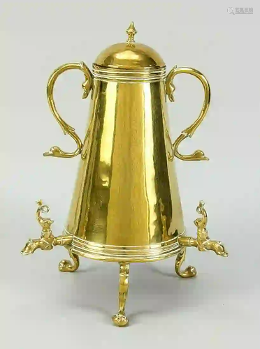 DrÃ¶ppelminna, brass, 18th c. Conica