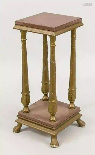 Small plant table, 20th c., square