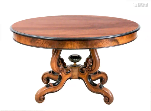 Oval dining table, Holland 1860, so