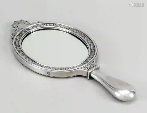 Hand mirror with the monogram of Ts