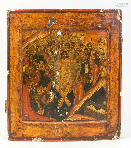 Icon, Resurrection, Russia, 19th ce