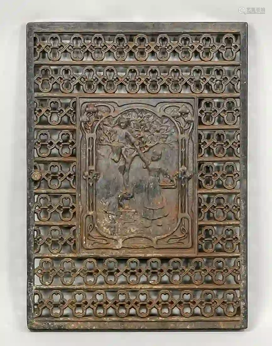 Art Nouveau stove plate, around 190