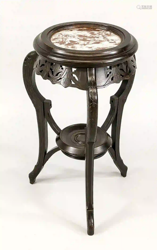 Plant table, 19th/20th c., three-pa