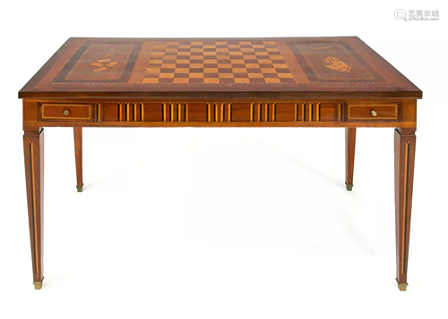 Rare classicistic game table around