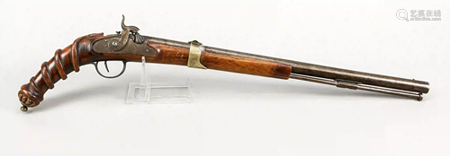 Percussion pistol, 19th century, ir