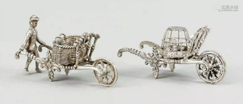 Two miniature wheelbarrows, Netherl