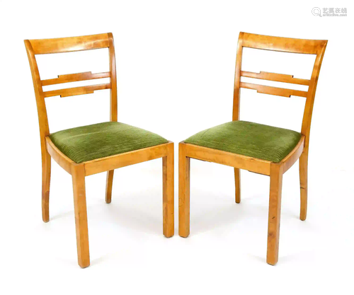 Pair of chairs in Biedermeier style