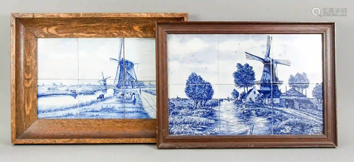 2 patriotic tile pictures, Holland,