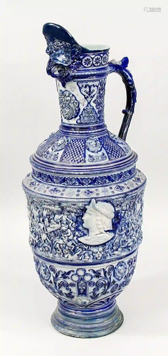 Westerwald stoneware jug, Germany,